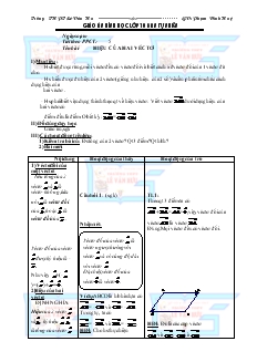 Bài giảng Tiết 5: Hiệu của hai véctơ (tiếp)