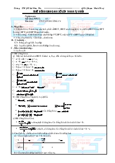 Bài giảng Tiết 65: Ôn tập chương 4 (tiếp)