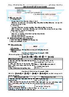 Bài giảng Tiết 8, 9: Luyện tập tập hợp và các phép toán trên tập hợp (tiếp)