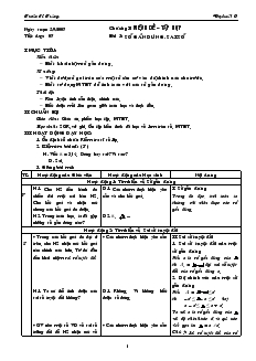 Bài giảng Tiết dạy: 07 - Bài 5: Số gần đúng. sai số