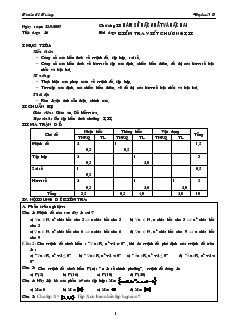 Bài giảng Tiết dạy: 16 - Bài dạy: Kiểm tra viết chương I, II