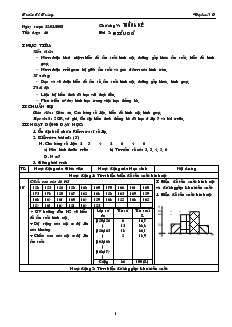 Bài giảng Tiết dạy: 46 - Bài 2: Biểu đồ