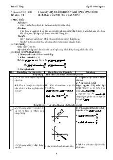 Bài giảng Tiết dạy: 52 - Bài 4: Dấu của nhị thức bậc nhất