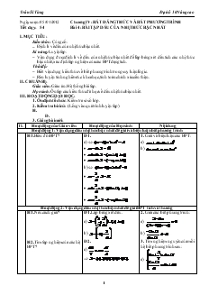 Bài giảng Tiết dạy: 54 - Bài 4: Bài tập dấu của nhị thức bậc nhất