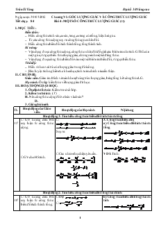 Bài giảng Tiết dạy: 84 - Bài 4: Một số công thức lượng giác