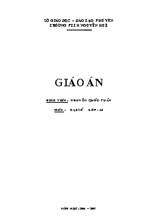 Bài giảng Tuần 1 : Tiết 1,2,3 : Mệnh đề và mệnh đề chứa biến . Áp dụng mệnh đề vào phép suy luận toán học