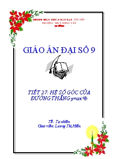 Bìa Giáo án đại số 9