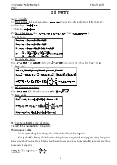 Chuyên đề Số Phức