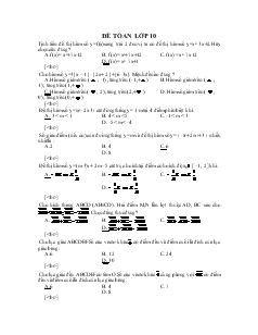 Đề 2 tóan lớp 10