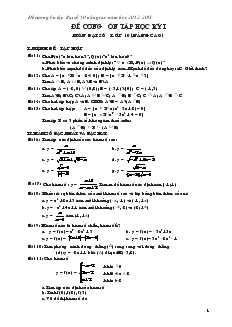 Đề cương ôn tập đại số 10 nâng cao năm học 2012-2013