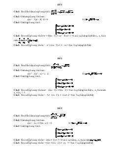 Đề kiểm tra chương  3 đại số 10