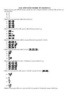 Đề thi trắc nghiệm đại số môn toán lớp 10