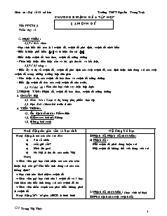 Gián án Đại số 10 cơ bản - Trang Thị Thủy - Trường THPT Nguyễn Trung Trực