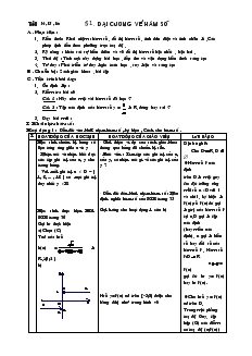 Giáo Án Đại Số 10 - Tiết 14 ,15 ,16 - Bài 1: Đại Cương Về Hàm Số