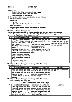 Giáo Án Đại Số 10 - Tiết 5 + 6: Luyện Tập