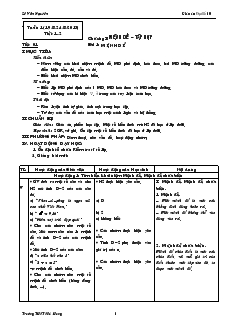 Giáo án Đại số lớp 10 - Bài 1: Mệnh đề