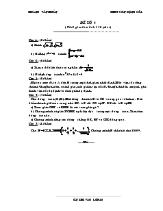 Giáo án Đại số lớp 10 - Đề số 4