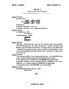 Giáo án Đại số lớp 10 - Đề số 8