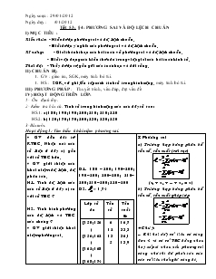 Giáo án Đại số lớp 10 - học kỳ II