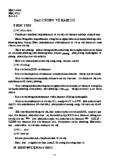 Giáo án Đại số lớp 10 nâng cao - Chương II : Hàm số bậc nhất và bậc hai