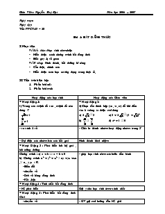 Giáo Án Đại Số Lớp 10 - Nguyễn Huy Đạt - Bài 1: Bất Đẳng Thức