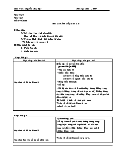 Giáo Án Đại Số Lớp 10 - Nguyễn Huy Đạt - Bài 1: Hàm Số Y = Ax + B