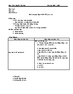 Giáo Án Đại Số Lớp 10 - Nguyễn Huy Đạt - Bài 1: Luyện Tập Hàm Số Y = Ax + B