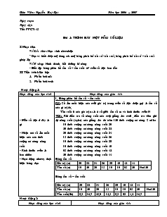 Giáo Án Đại Số Lớp 10 - Nguyễn Huy Đạt - Bài 1: Trình Bày Một Mẫu Số Liệu