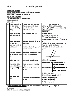 Giáo án Đại số lớp 10 - Tiết 18: Hàm số bậc nhất