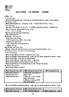 Giáo Án Đại Số Lớp 10 - Tiết 24 : Đại Cương Về Phương Trình