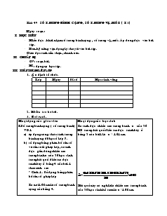 Giáo Án Đại Số Lớp 10 - Tiết 49: Số Trung Bình Cộng, Số Trung Vị, Mốt