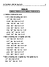 Giáo án Hình học 10 - Chương IV: Phương trình & bất phương trình bậc 2