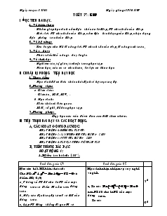 Giáo án Hình học 10 - Tiết 37: Elip