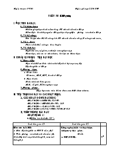 Giáo án Hình học 10 - Tiết 38: Elip (tiếp)