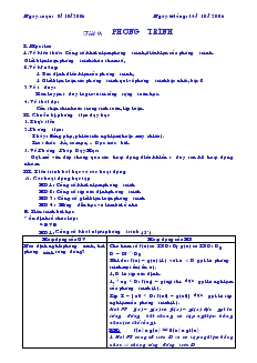 Giáo án Hình học 10 - Tiết 9: Phương trình