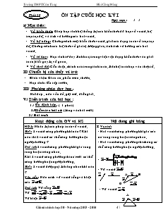 Giáo án Hình học 10 - Trường THPT Cửa Tùng