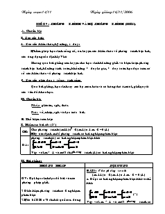 Giáo án Hình học lớp 10 nâng cao - Tiết 9: Phương Trình Và Hệ Phương Trình (tiết 2)