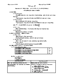 Giáo án Hình học lớp 10 - Tiết soạn 81: Giá trị lượng giác của các góc (cung) có liên quan đặc biệt