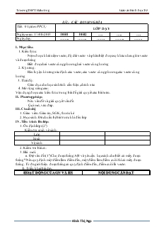 Giáo án Hình học lớp 10 - Trường THPT Đakrông