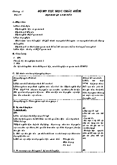 Giáo án Vật Lý 10 học kỳ II