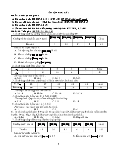 Ôn tập hoc kỳ 2