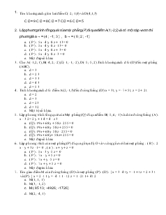 Ôn tập môn Toán 10