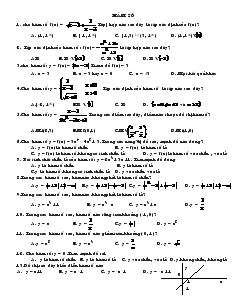 Trắc nghiệm hàm số