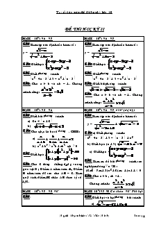 Tuyển tập các đề thi học kỳ lớp 10