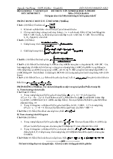 Đề 1 thi tuyển sinh đại học năm 2011 môn: toán; khối a thời gian làm bài 180 phút không kể thời gian phát đề