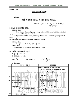 Giáo án Đại số 11 - Nguyễn Phương Hạnh