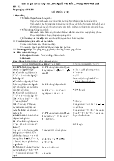 Giáo án giải tích 12 nâng cao – Nguyễn Văn Kiểm – Trường THPT Vĩnh Linh