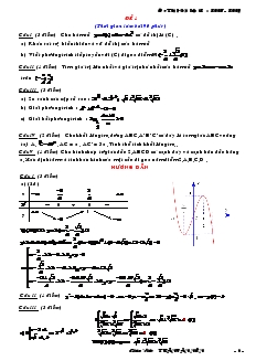 Giáo án lớp 11 môn Đại số - Ôn tập học kì I 12 : 2008 - 2009