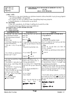 Giáo án lớp 12 môn Đại số - Bài 1: Nguyên hàm