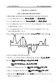 Giáo án lớp 12 môn Đại số - Bài 1: Phương pháp hàm số